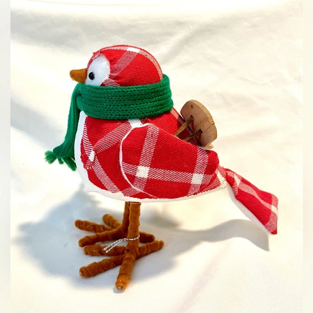 *EUC* TARGET Spritz Featherly Friends **TOBY ~ 2018** Scarf Wearing Bird w/Sled